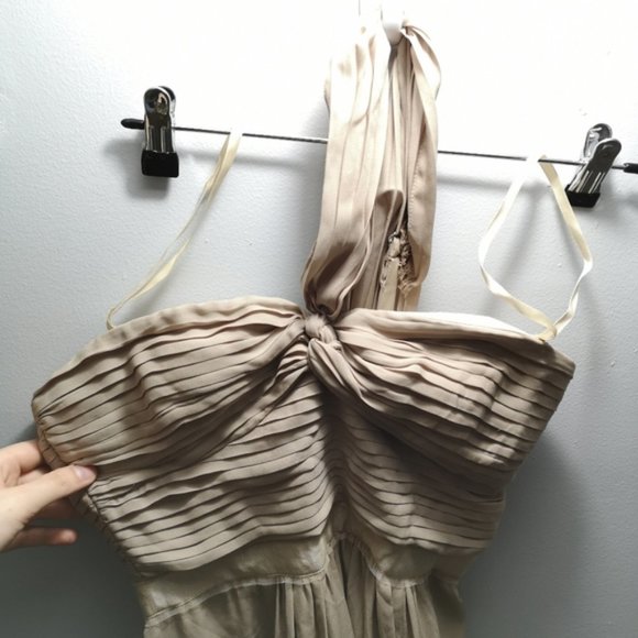 BCBGMaxAzria Beige Maxi Dress - Picture 3 of 6